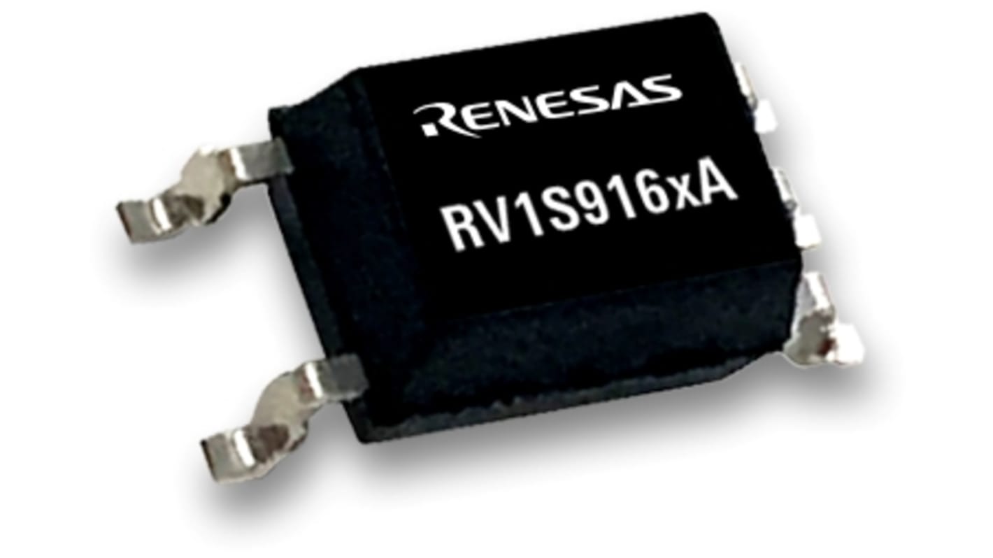 Renesas Electronics (ルネサス ) フォトカプラ, 表面実装 チャンネル数：1, トランジスタ出力, RV1S9162ACCSP-100V#SC0