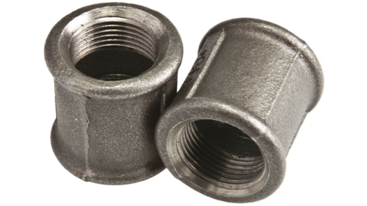 Georg Fischer Galvanised Malleable Iron Fitting Socket, Female BSPP 3/8in to Female BSPP 3/8in