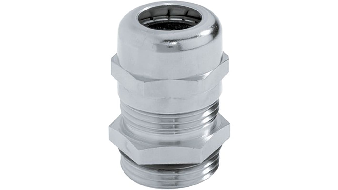 Lapp SKINTOP Series Metallic Nickel Plated Brass Cable Gland, PG13.5 Thread, 4mm Min, 9mm Max, IP68