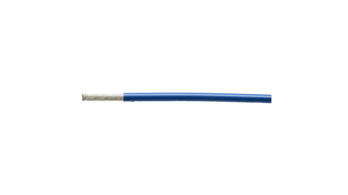 TE Connectivity 100G Series Blue 0.75 mm² Equipment Wire, 10 AWG, 19/0.23 mm, 100m, LSZH Insulation