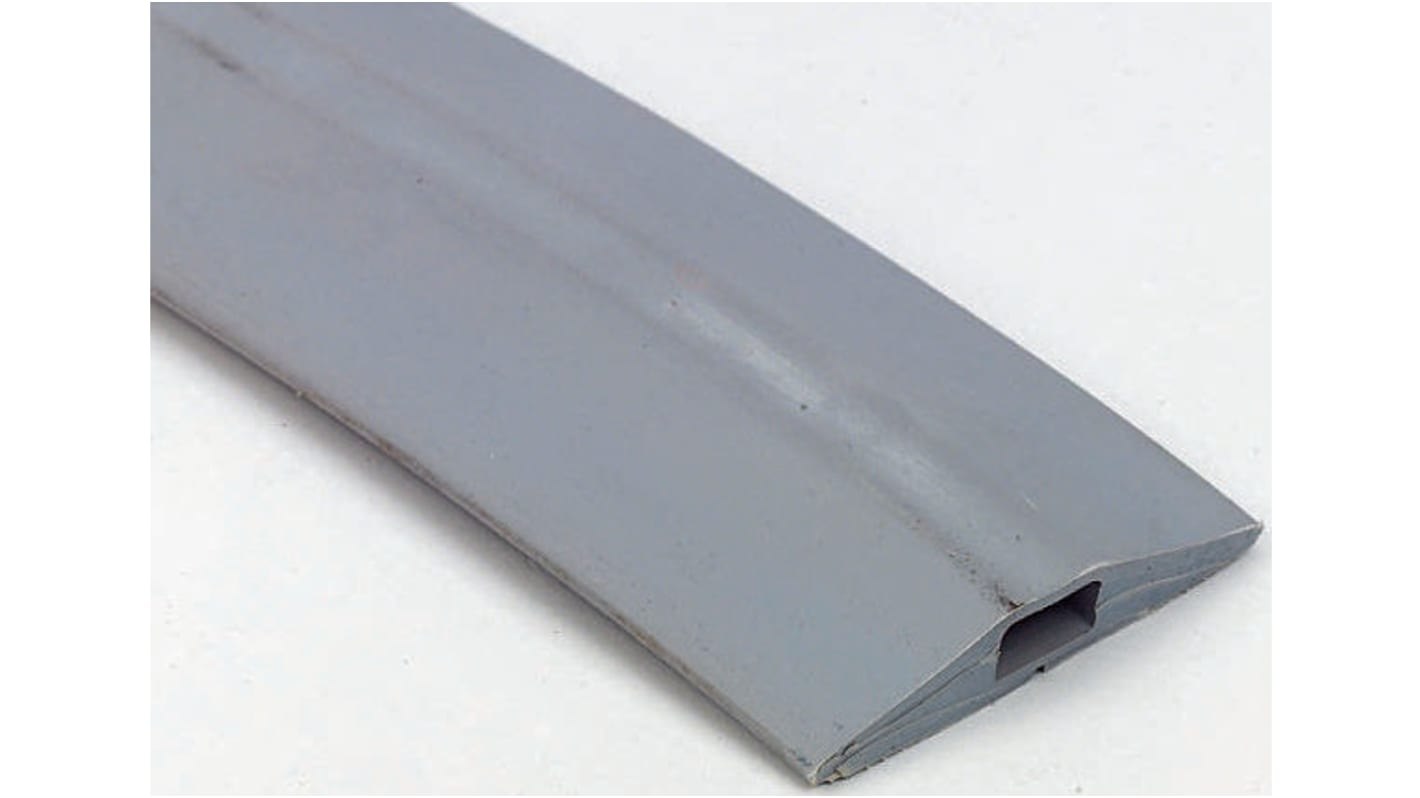 Vulcascot 9m Grey Cable Cover, 14 x 8mm Inside dia.