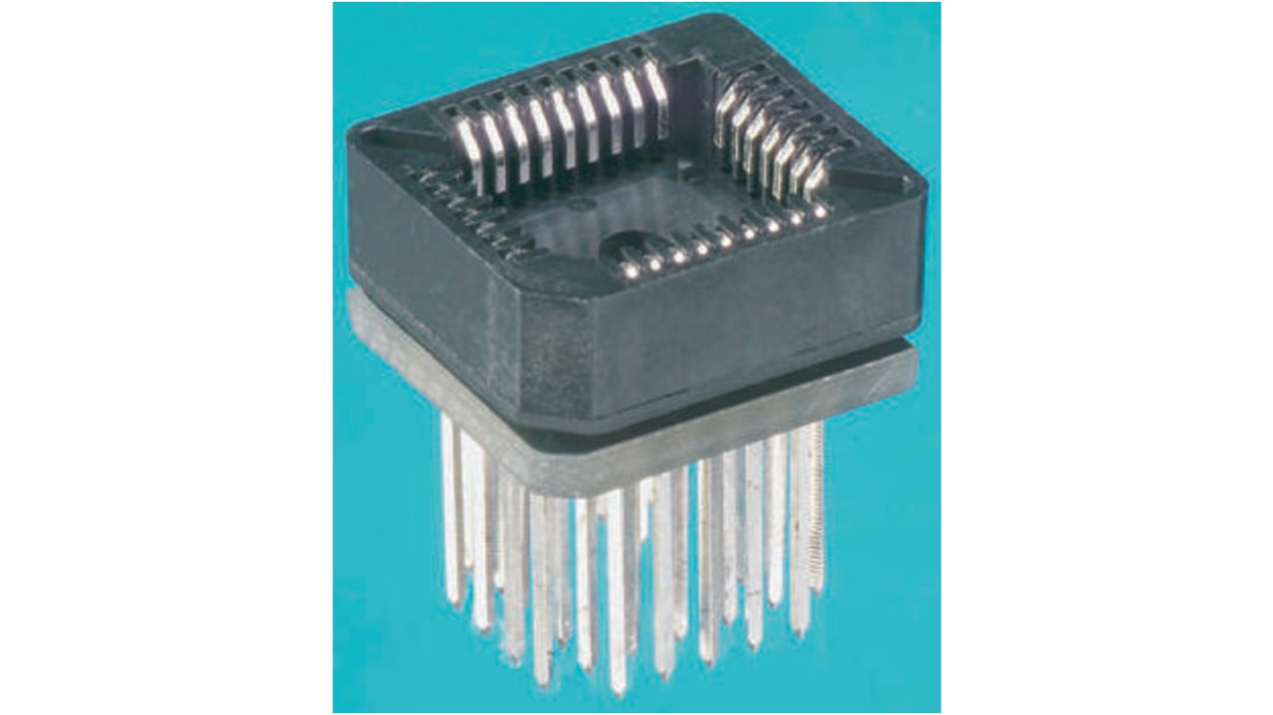 Winslow 2.54mm Pitch 44 Way PLCC IC Socket