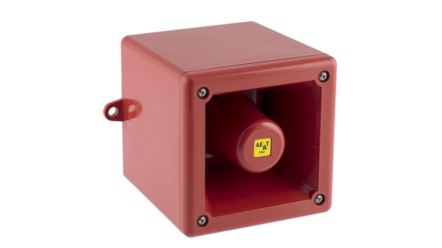 Avertisseur sonore Rouge AE & T série T105N, 10 → 30 V c.c., 112dB IP66