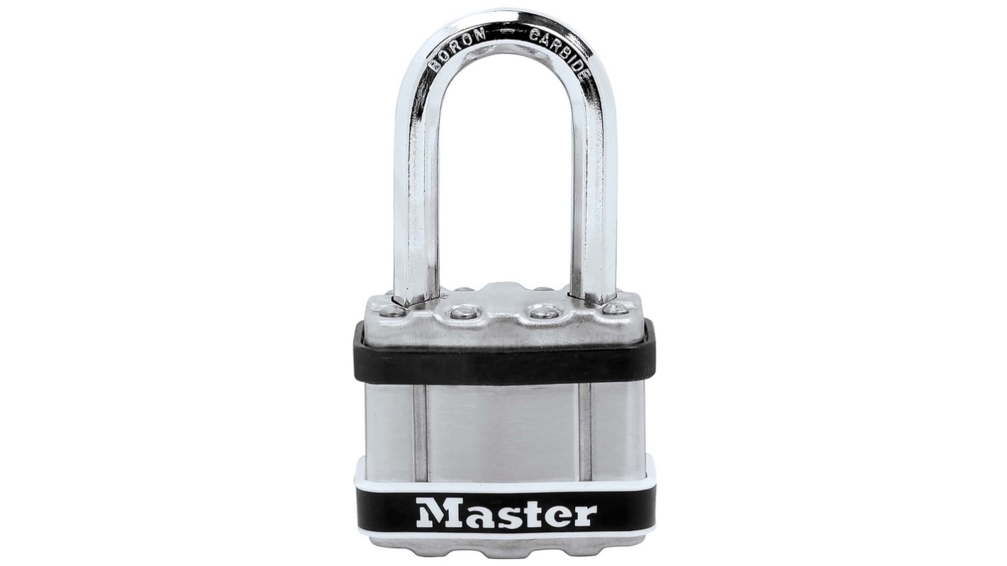 Lucchetto con chiave Master Lock, anello da 8mm, L. 25mm