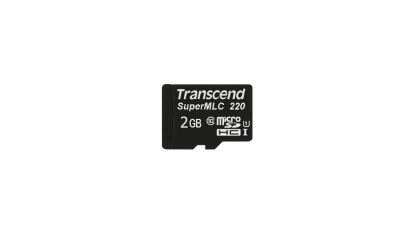 Transcend マイクロ SDMicroSDHC,容量：2 GB SuperMLCTS2GUSD220I