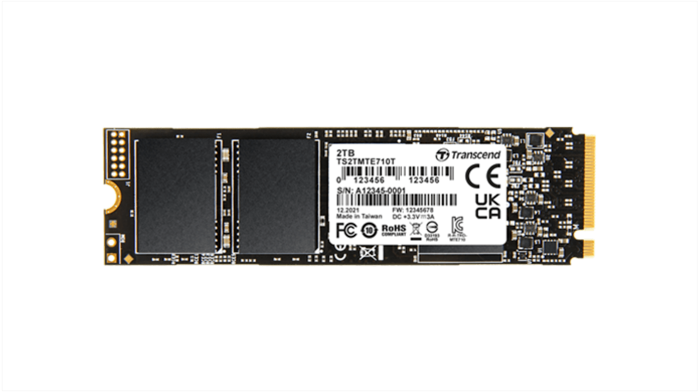 Disco duro SSD interno M.2 Transcend de 512 GB, para aplicaciones industriales
