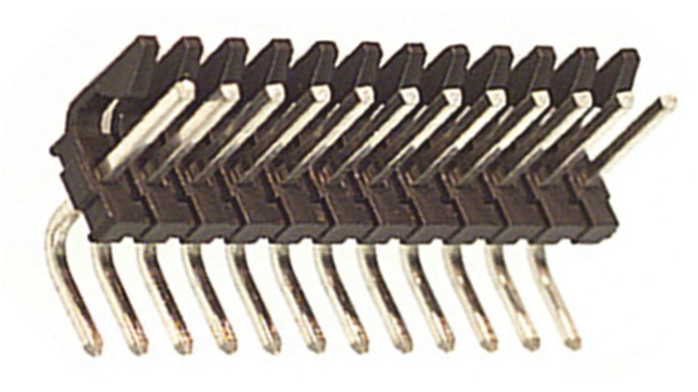 Molex KK 396 Stiftleiste gewinkelt, 12-polig / 1-reihig, Raster 3.96mm, Kabel-Platine, Lötanschluss-Anschluss, 7.0A,