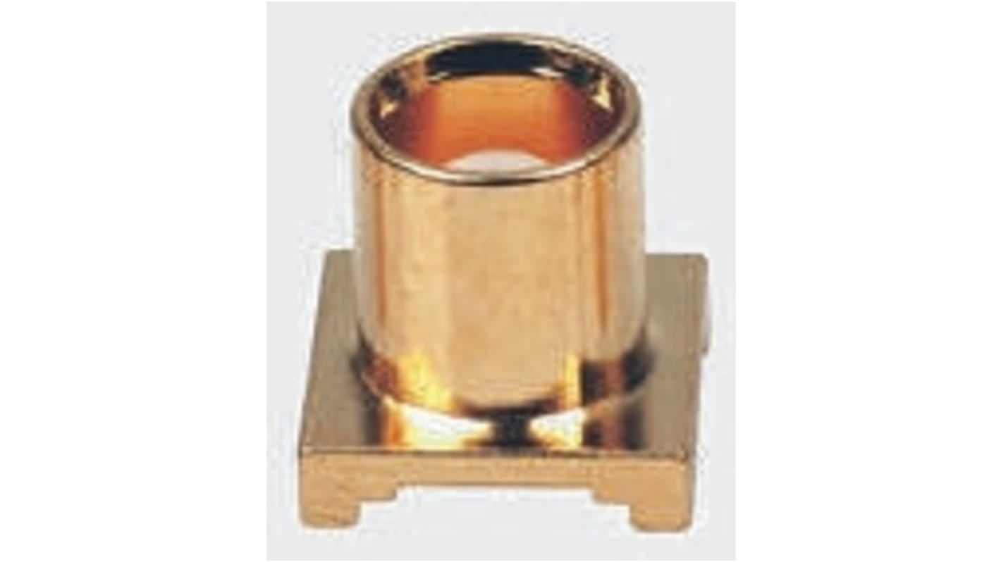 Conector coaxial Radiall R213424800W, Hembra, Recta, Impedancia 75Ω, Montaje Superficial, Terminación de Soldador, 0 →