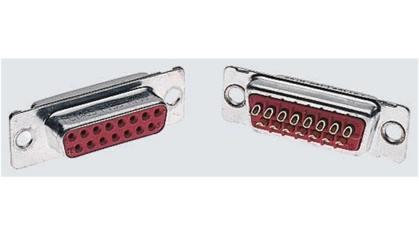 Conector D-sub FCT from Molex, Recto D-Sub impermeable, Montaje en Panel Mount, Macho, Terminación Soldador A, 5.0A