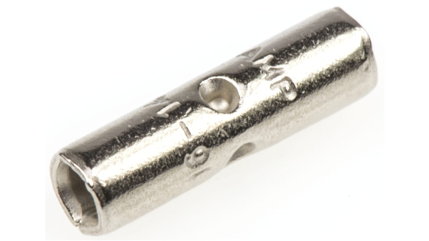 TE Connectivity STRATO-THERM Butt Wire Splice Connector, Nickel Plated 16 → 14 AWG