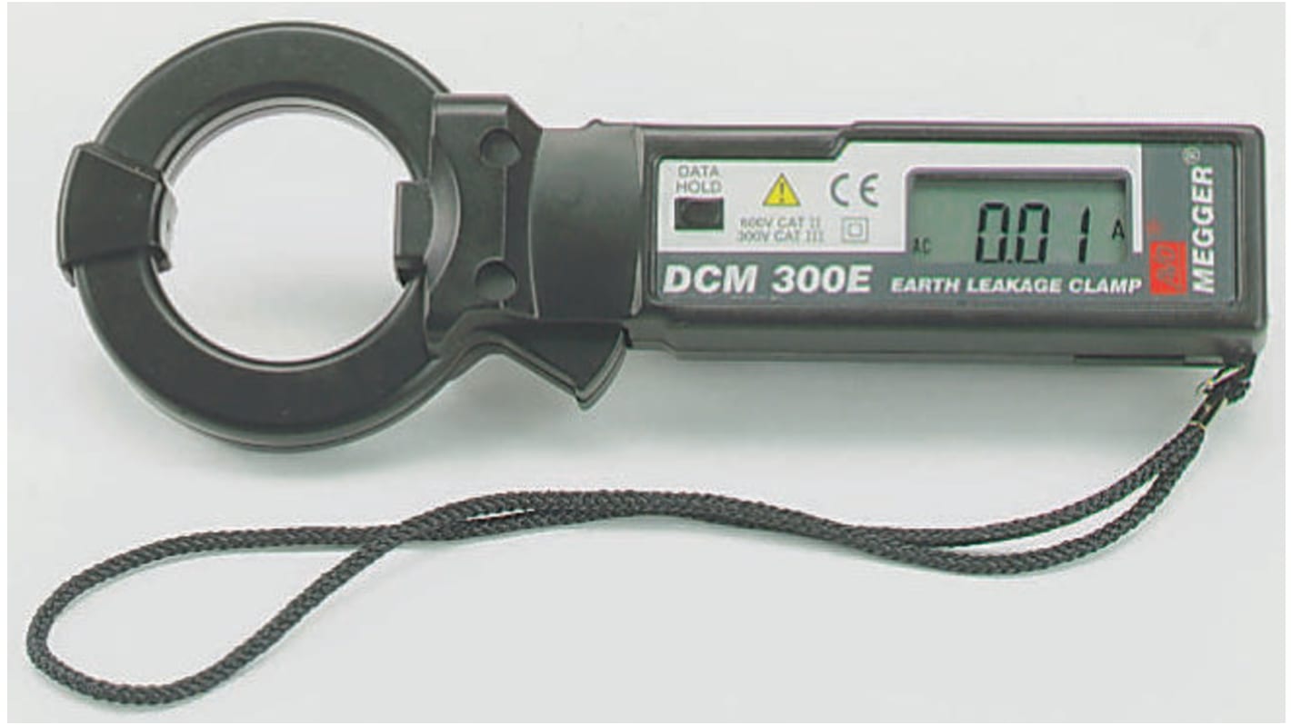 6111284 Megger DCM300E Clamp Meter, Max Current 300A ac CAT II 600 V