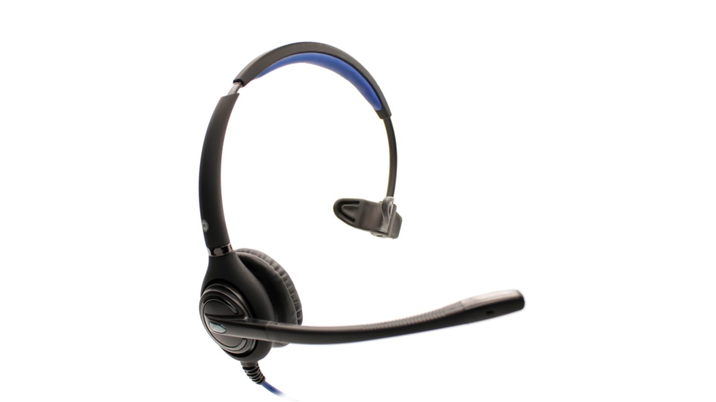 JPL 501S-PM Mono PLX QD On-Ear-Headset Schnelltrennung Schwarz Verdrahtet