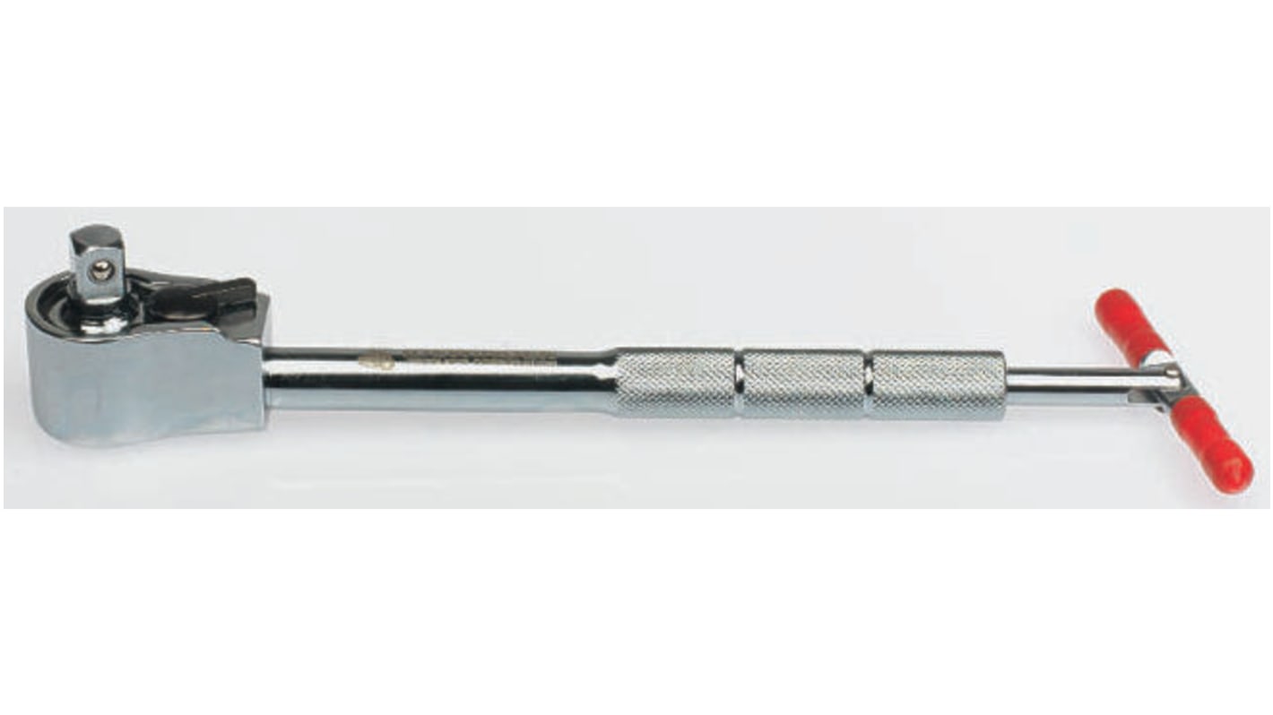 RS PRO 3/8 in Square Socket Wrench with T-Handle Ratchet Handle