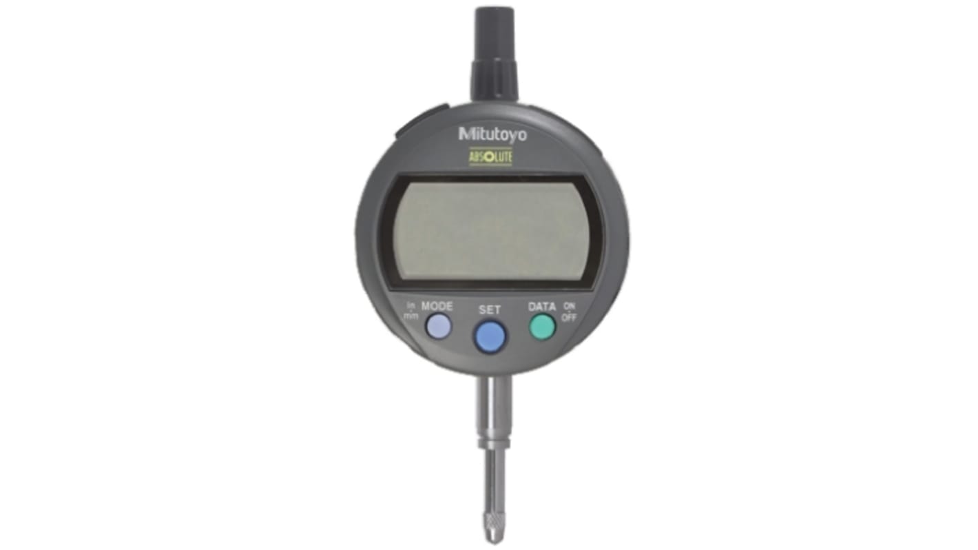 Mitutoyo 543-391B Imperial/Metric Dial Indicator, 0 → 12.7 mm Measurement Range, 0.001 mm Resolution , ±0.003 mm