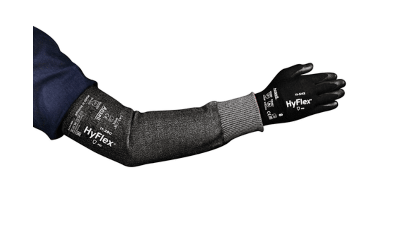 11280160N Ansell HyFlex Grey Reusable HPPE Arm Protector for
