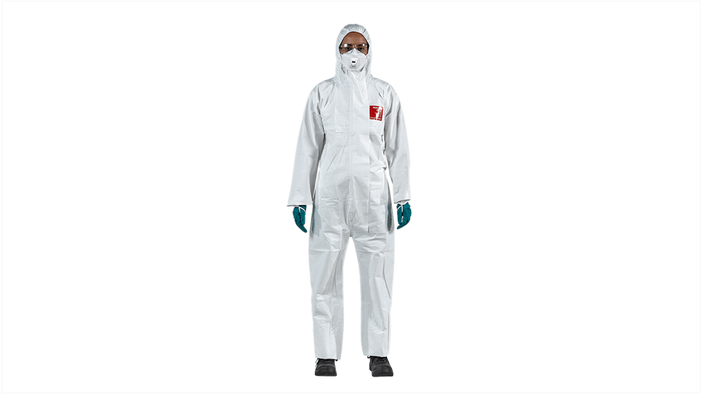 Capucha de protección Ansell WH25T-00111-02 Blanco, , Antiestático, Desechable, Polipropileno