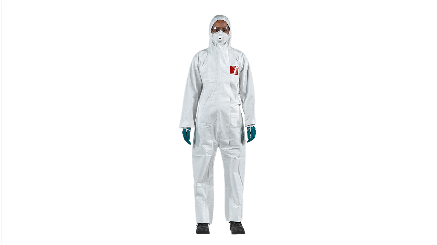 Cagoule de protection Jetable Ansell AlphaTec® 2500 Plus - 111 en Polypropylène Blanc