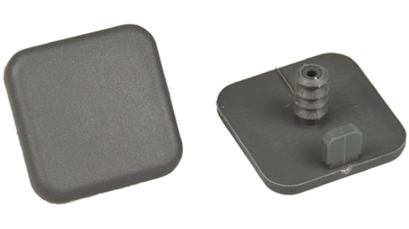XDEE 22 FlexLink Grey Square End Cap, 22 mm Strut Profile, 5.5mm