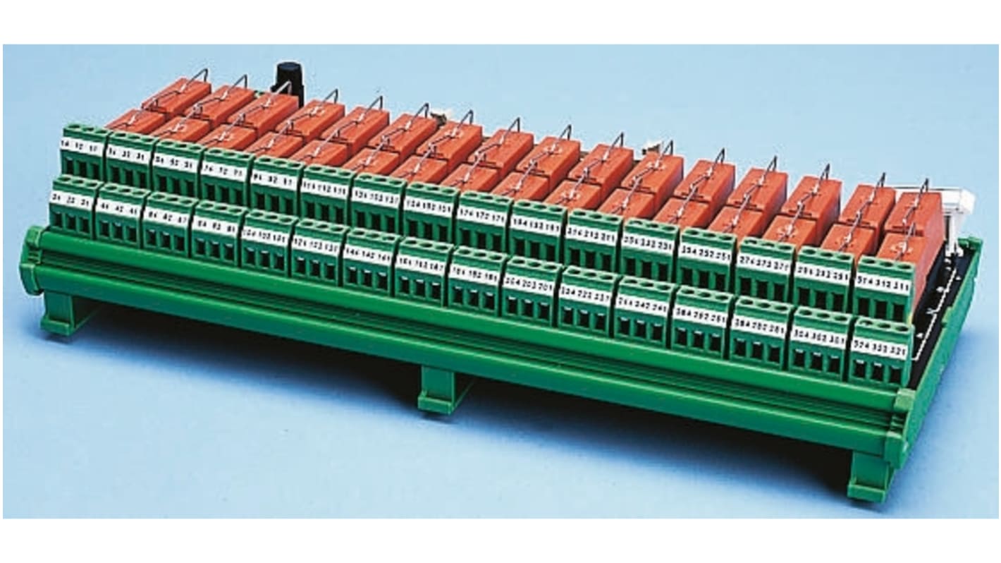 Modul rozhraní, rovný páskový kabel, Montáž na lištu DIN, Samec, počet kontaktů: 50, 250 V AC/DC, 5A, délka: 271mm