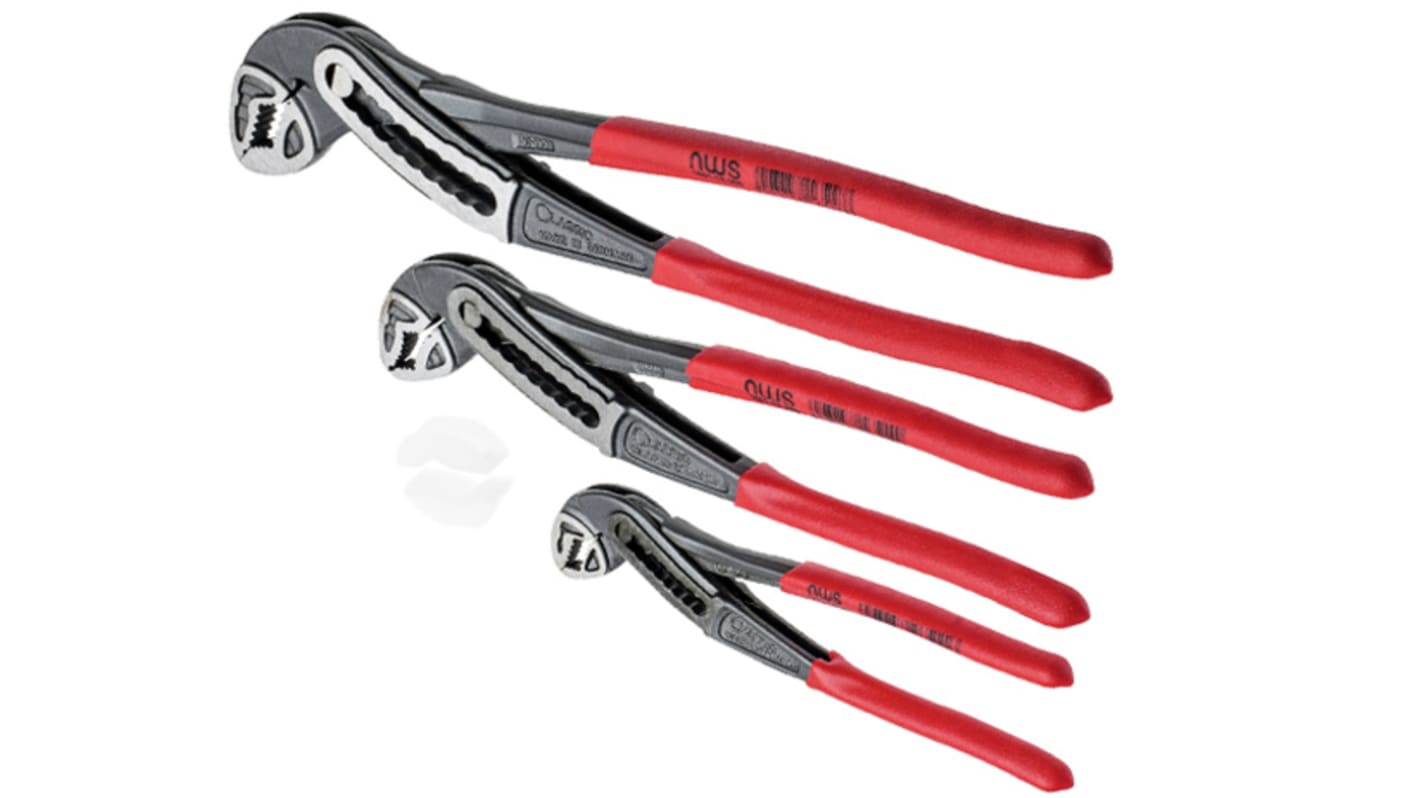 NWS N779 3-Piece Water Pump Plier Set, 300 mm Overall