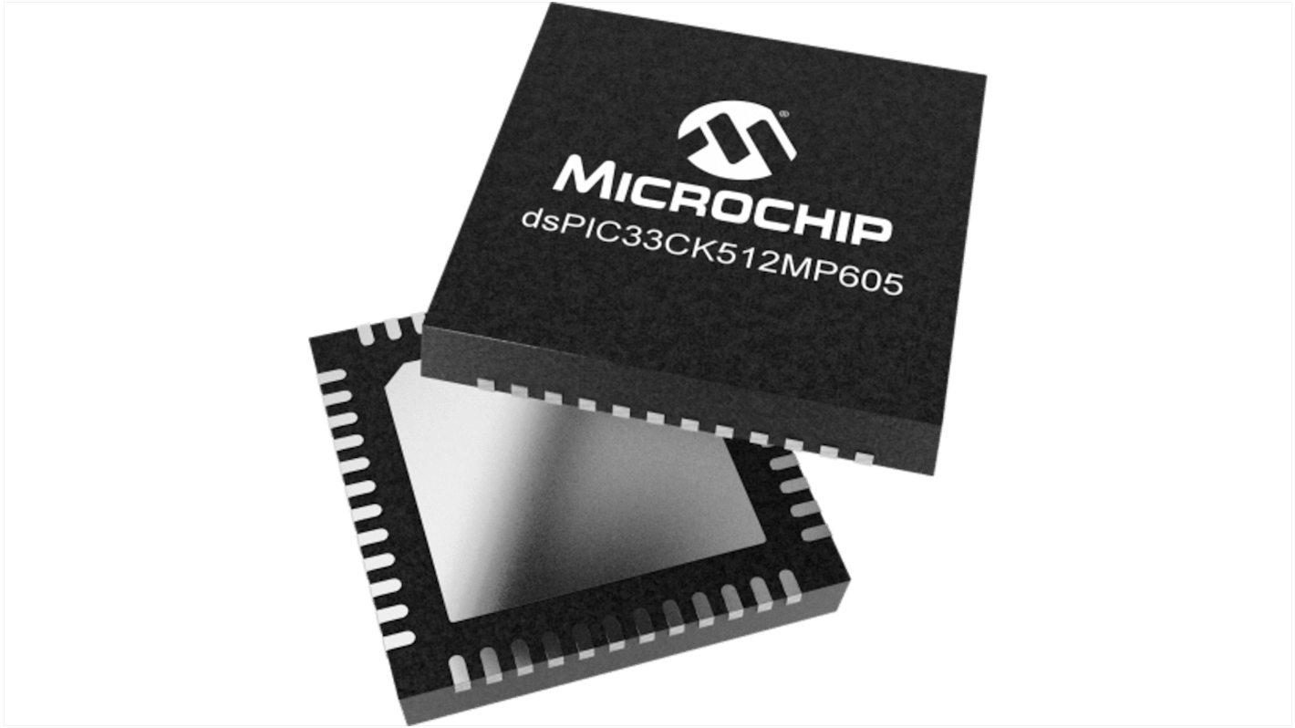 Microchip dsPIC33CK512MP605-E/M7 dsPIC Microcontroller, 48-Pin VQFN