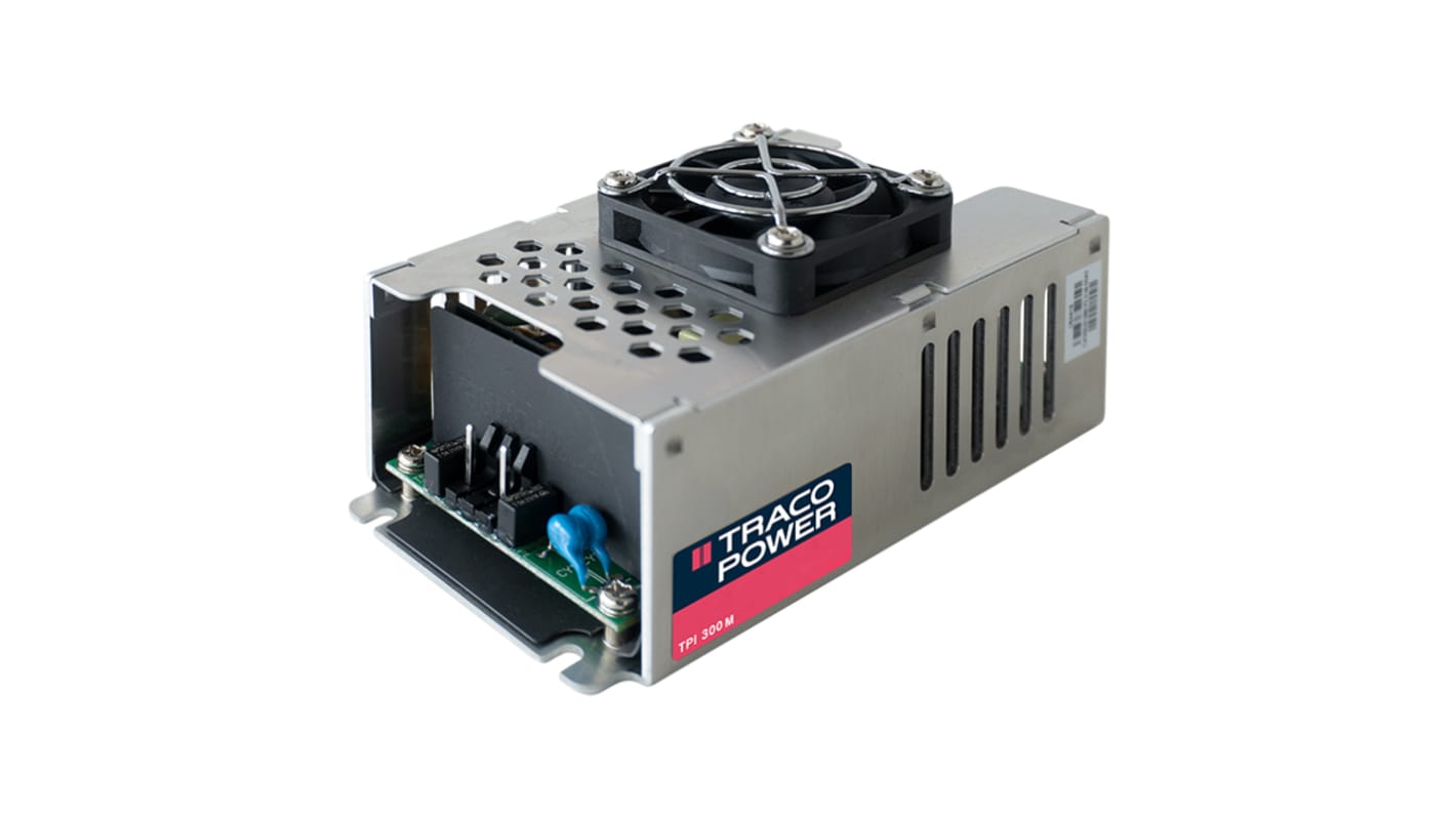 TRACOPOWER Power Supply, TPI 300-112-M, 12V dc, 25A, 300W, 1 Output, 85 → 264V ac Input Voltage