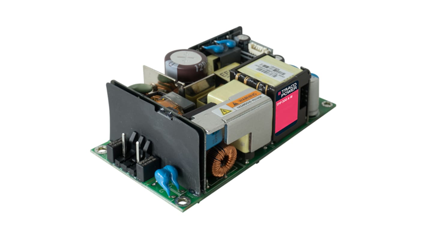 TRACOPOWER Power Supply, TPP 300-112A-M, 12V dc, 25A, 300W, 1 Output, 85 → 264V ac Input Voltage