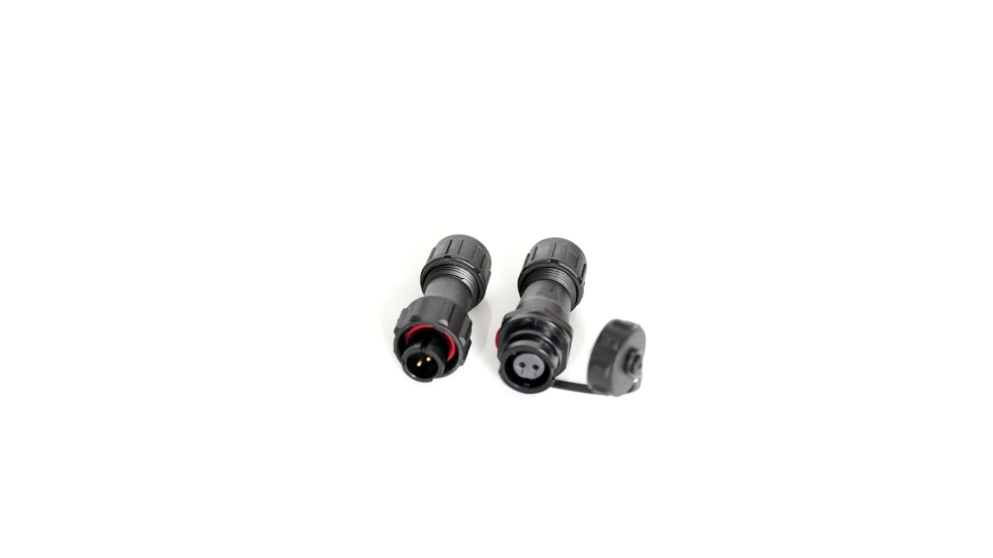 RS PRO Circular Connector, 2 Contacts, Cable Mount, Plug and Socket, Male and Female Contacts, IP67