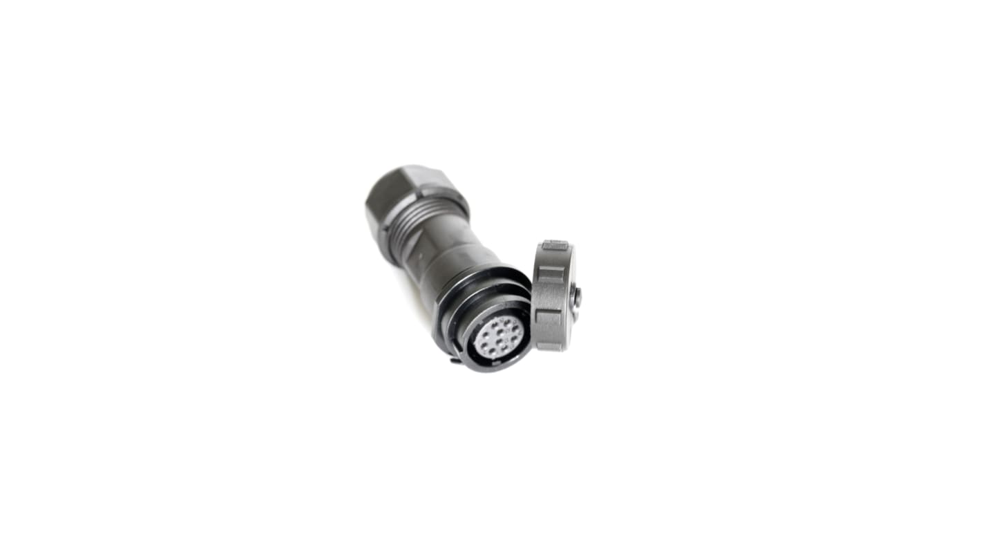 Conector circular RS PRO macho de 10 vías macho, montaje aéreo, IP67