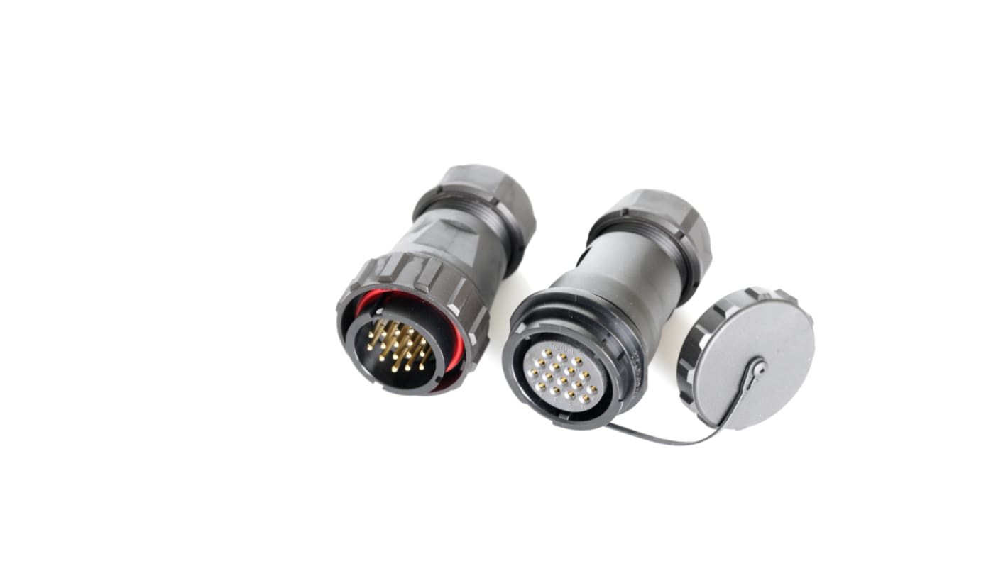 RS PRO Circular Connector, 16 Contacts, Cable Mount, Plug and Socket, Male and Female Contacts, IP67