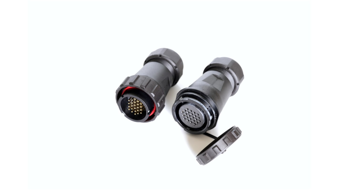 RS PRO Rundsteckverbinder Stecker, Buchse 24-polig / 5A Kabelmontage ...