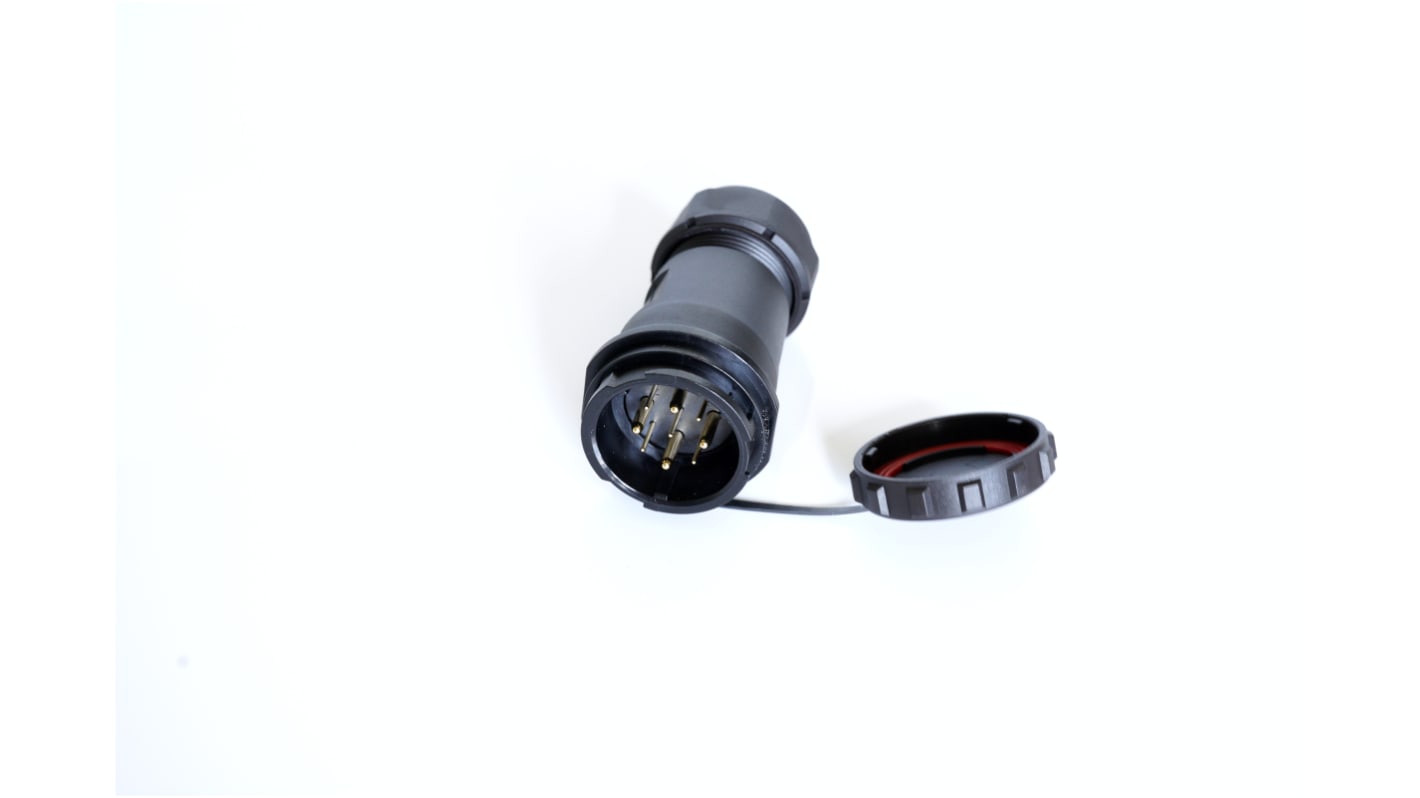 Conector circular RS PRO hembra de 12 vías hembra, montaje aéreo, IP67