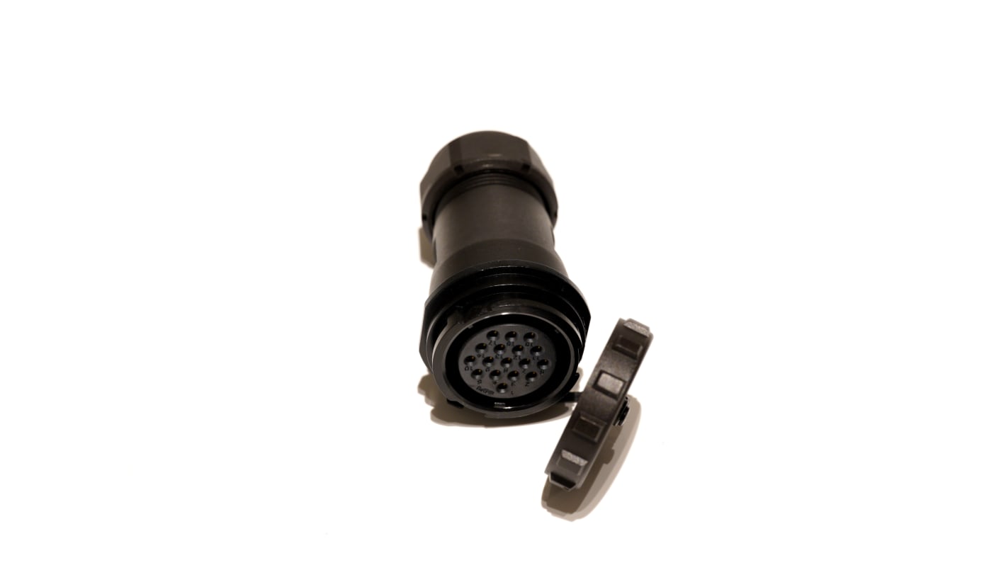 Conector circular RS PRO hembra de 24 vías hembra, montaje aéreo, IP67