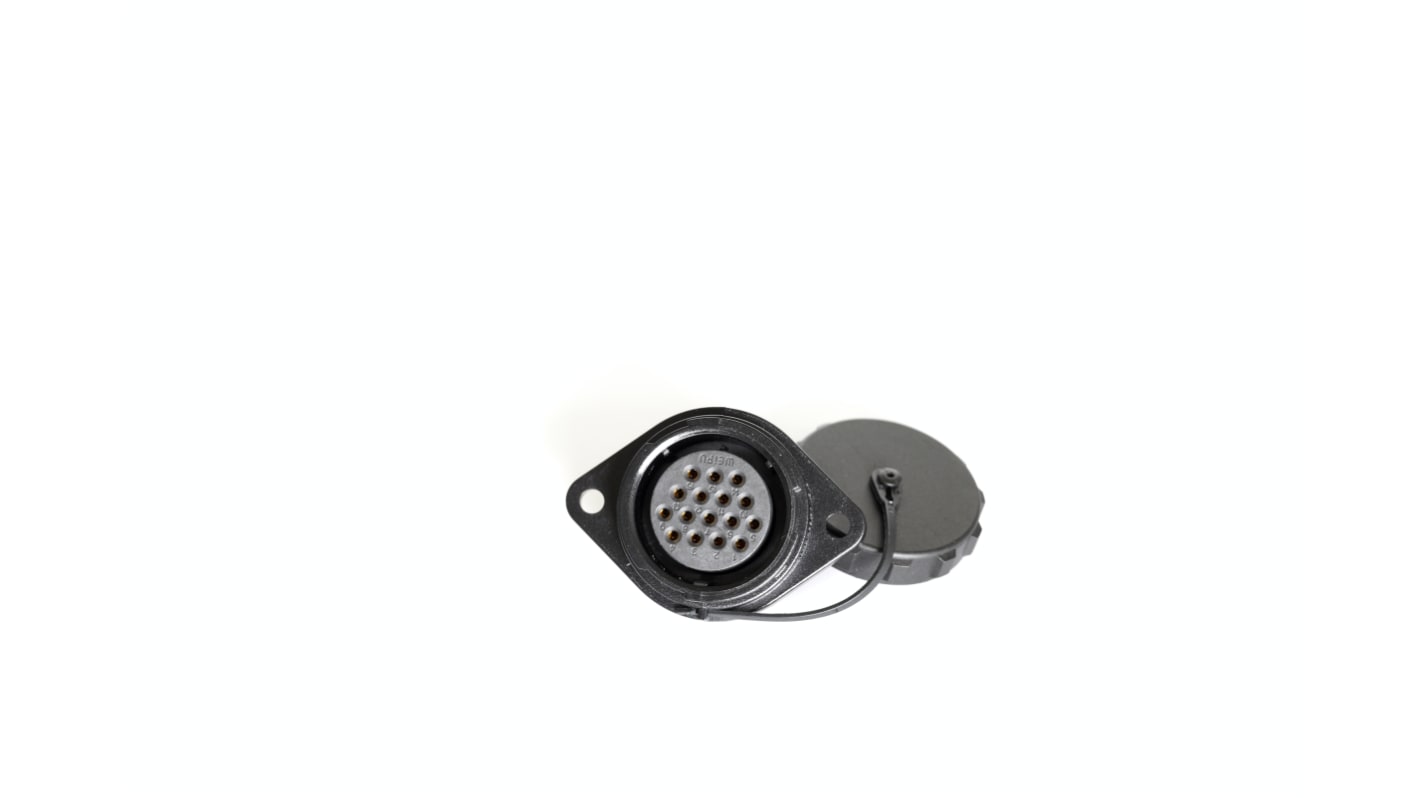 Conector circular RS PRO hembra de 16 vías hembra, Montaje en Panel, IP67