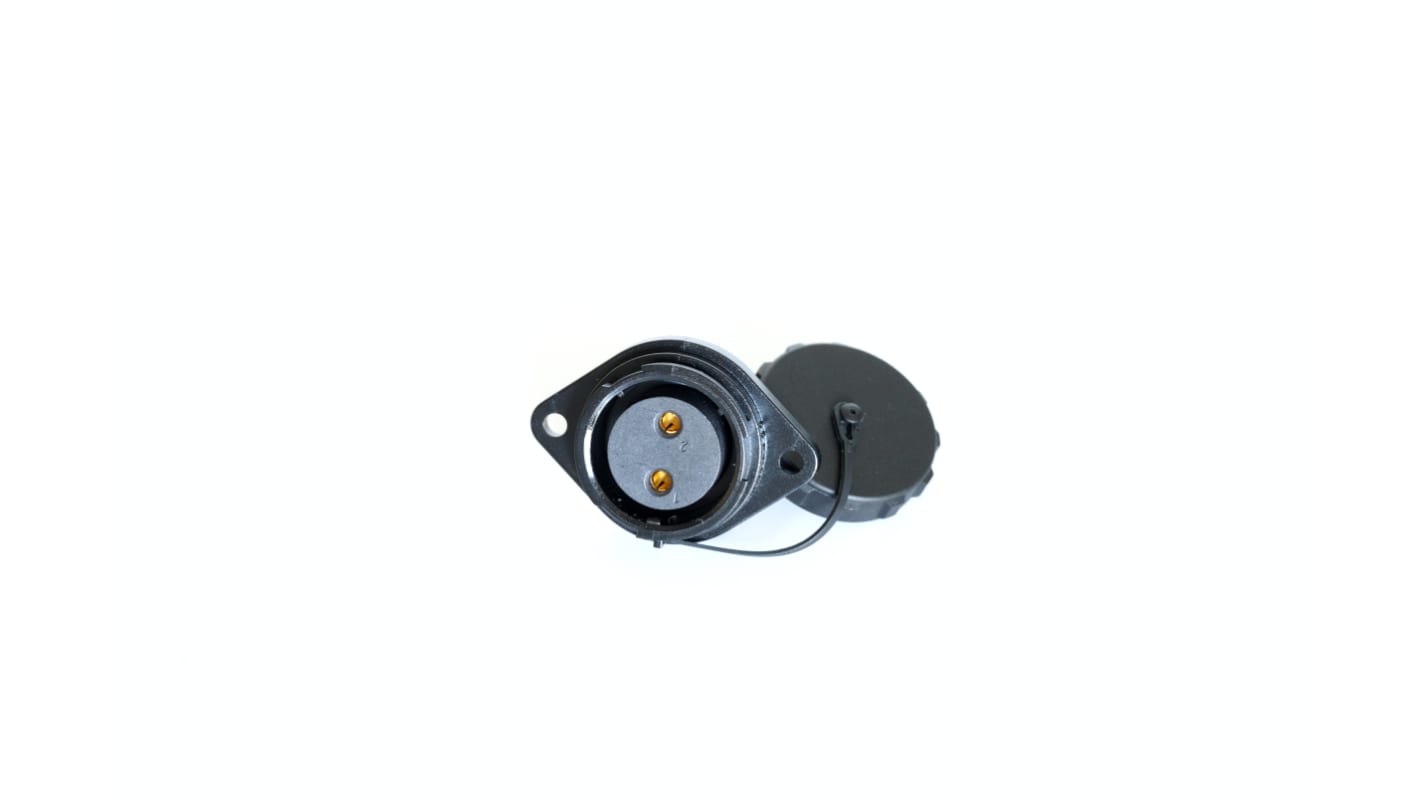 RS PRO Circular Connector, 2 Contacts, Panel Mount, Socket, Female, IP67
