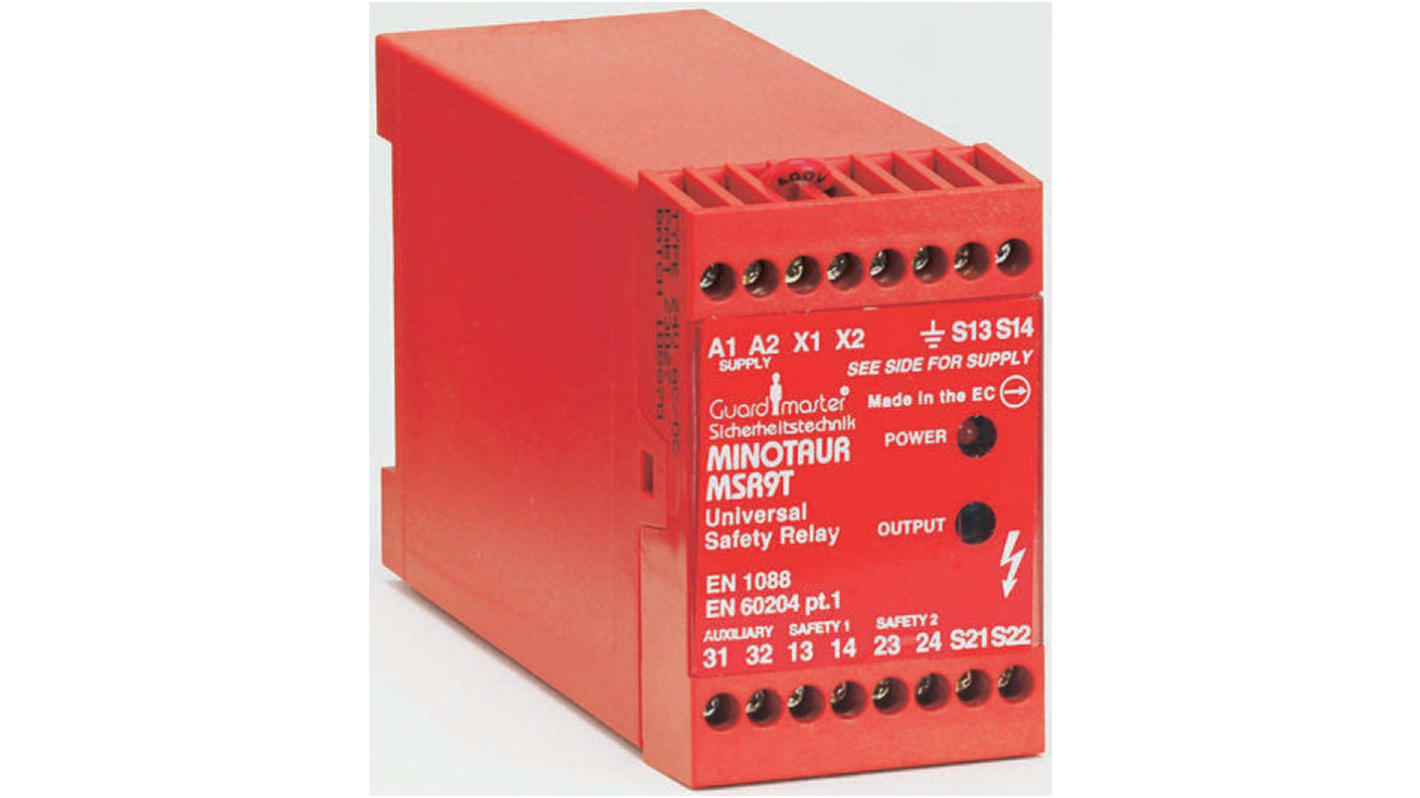 Allen Bradley Guardmaster Dual-Channel Safety Switch/Interlock Safety Relay, 110V ac, 2 Safety Contacts