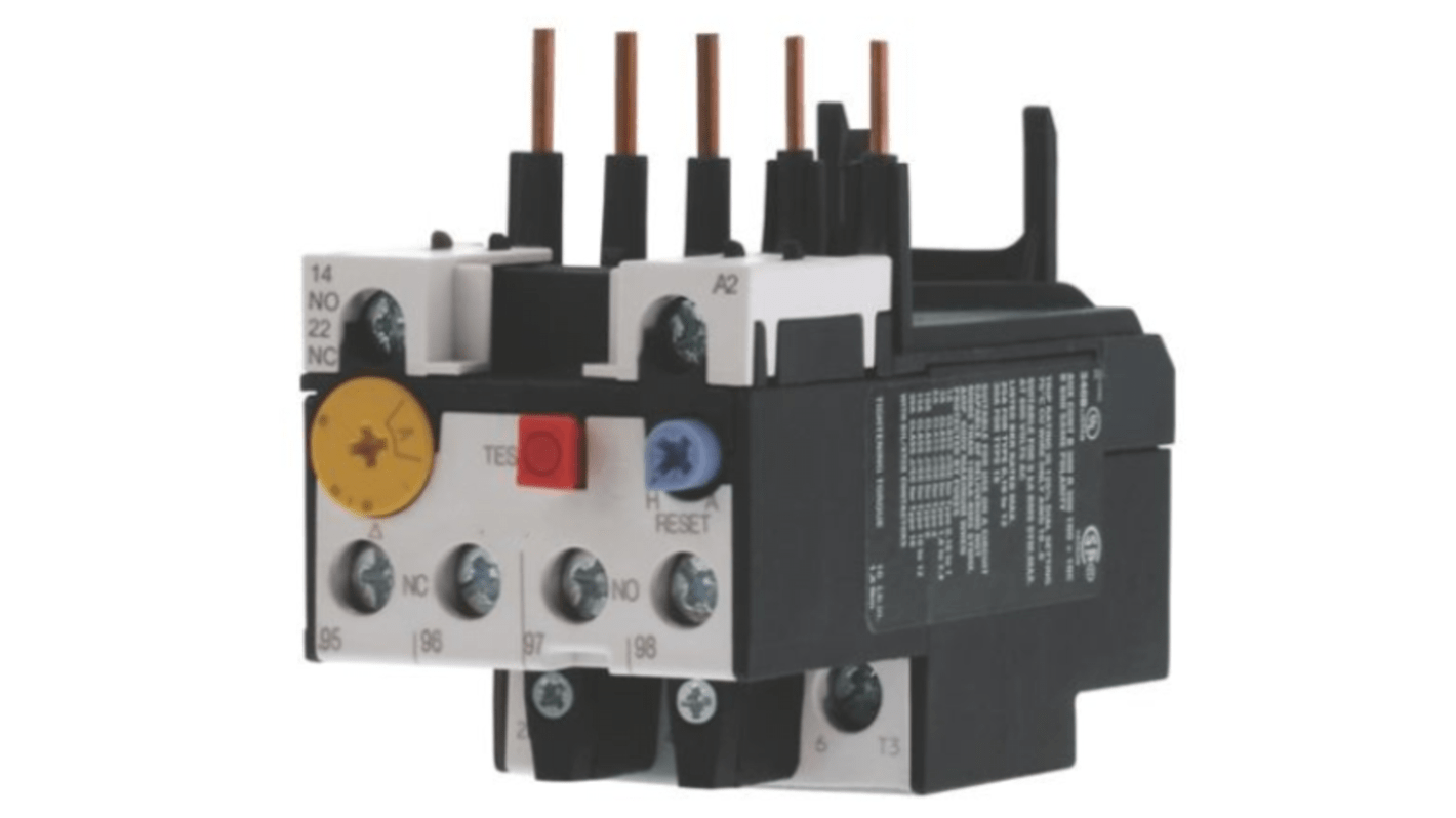 RS PRO Thermal Overload Relay 1NC/1NO, 0.16 A F.L.C, 160 mA Contact Rating, 5.4 W, 4000 V ac, RSPROOL12