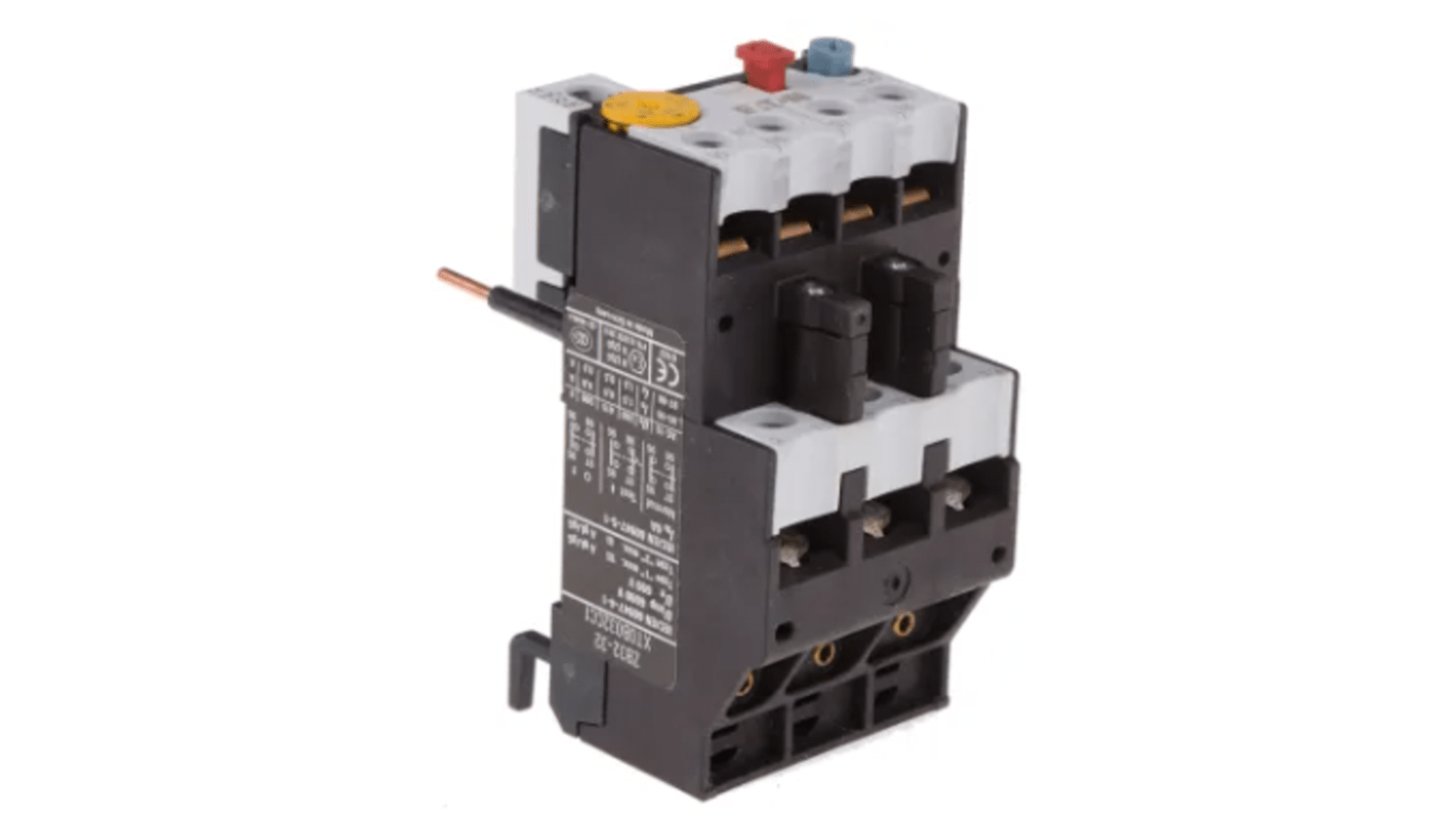 RS PRO Thermal Overload Relay 1NC/1NO, 1.5 A F.L.C, 1.5 A Contact Rating, 6 W, 4000 V ac, RSPROOL32