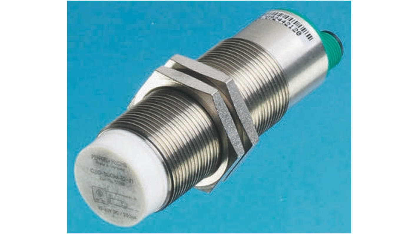 Sensor de proximidad Pepperl + Fuchs, M30 x 1.5, alcance 10 mm, salida PNP, 10 → 60 Vdc, IP67