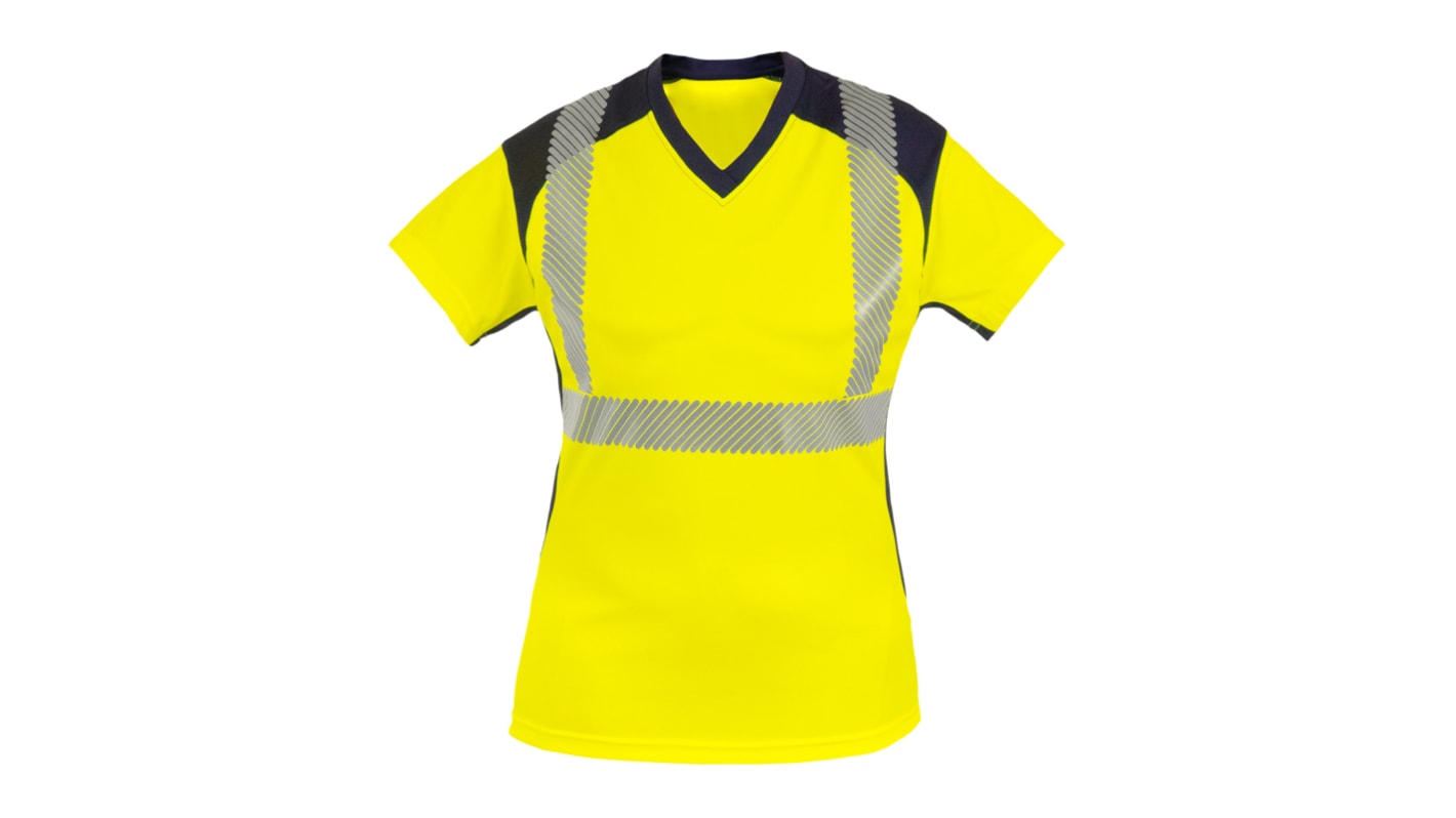 T-Shirt haute visibilité manches courtes T2S Bahia, Jaune, taille 3XL, Femme