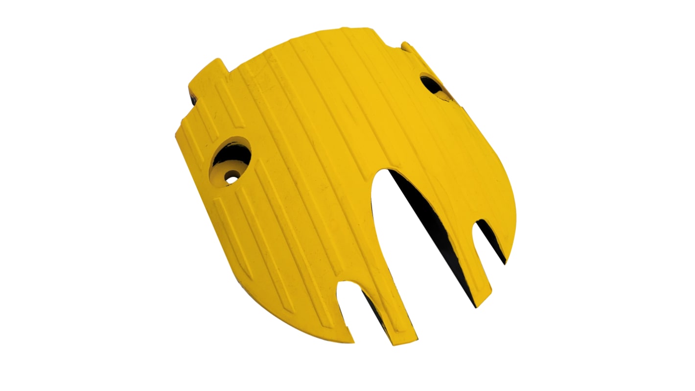 Pasacables de suelo, RS PRO, Amarillo 1 x 45/2 x ø20mm, 210mm x 1 x 45mm x 210 mm Caucho