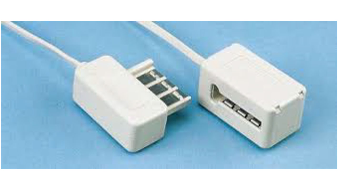 RA230062 Decelect Male Female Telephone Extension Cable, 10m RS