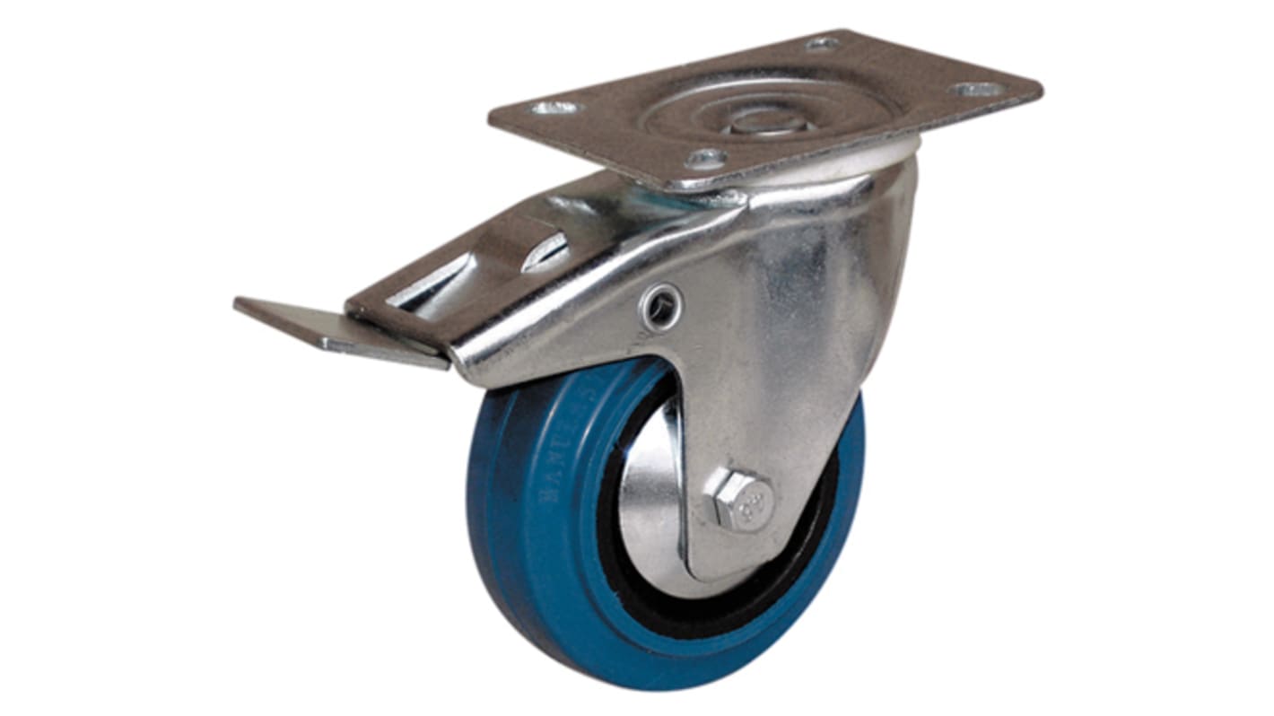 Guitel Hervieu Braked Swivel Castor Wheel, 150kg Capacity, 100mm Wheel