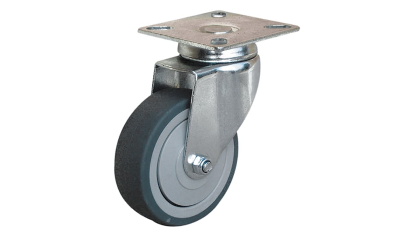 Guitel Hervieu Swivel Castor Wheel, 70kg Capacity, 100mm Wheel