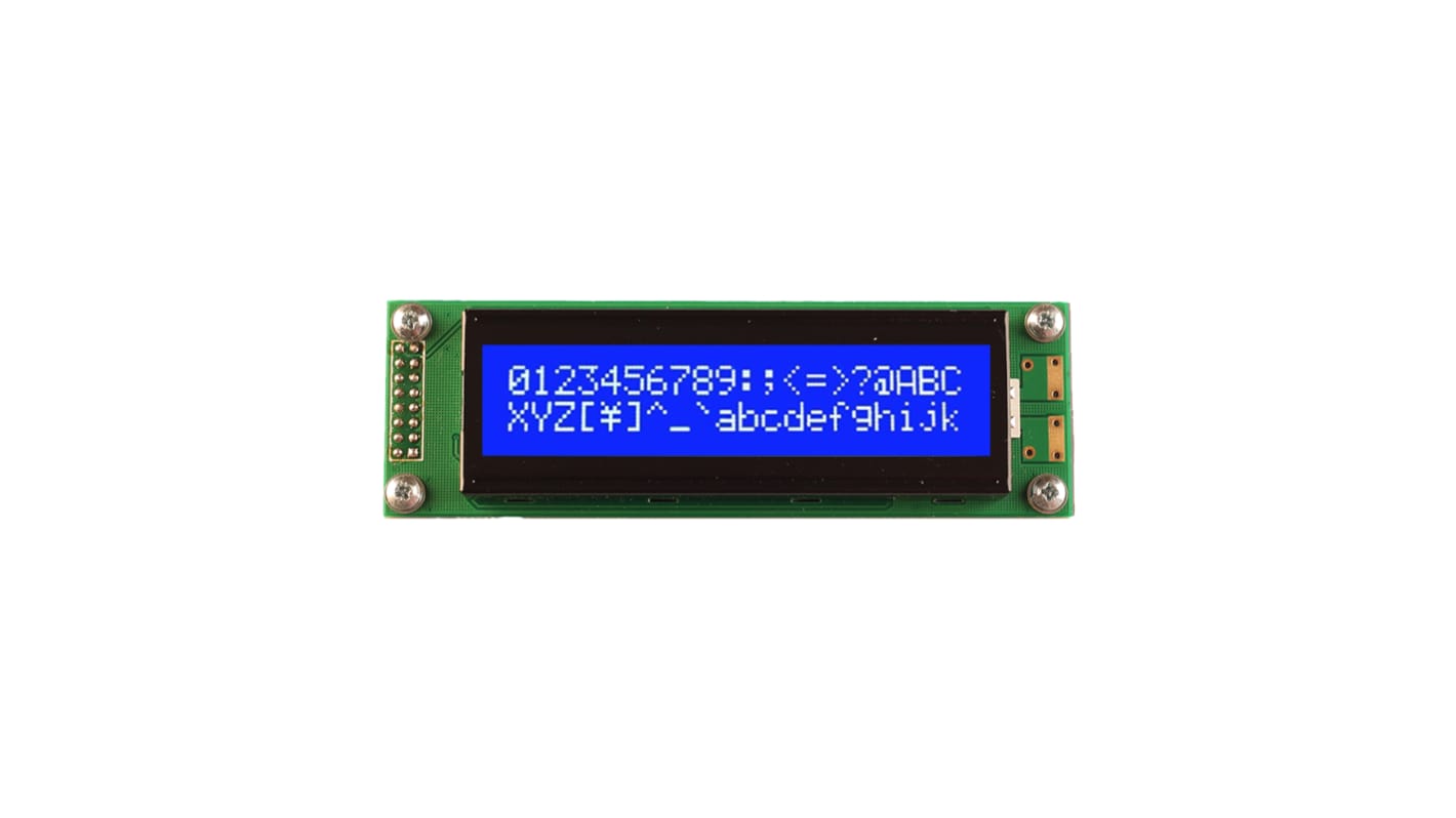 Display monocromo LCD Midas de 2 filas x 20 caract.