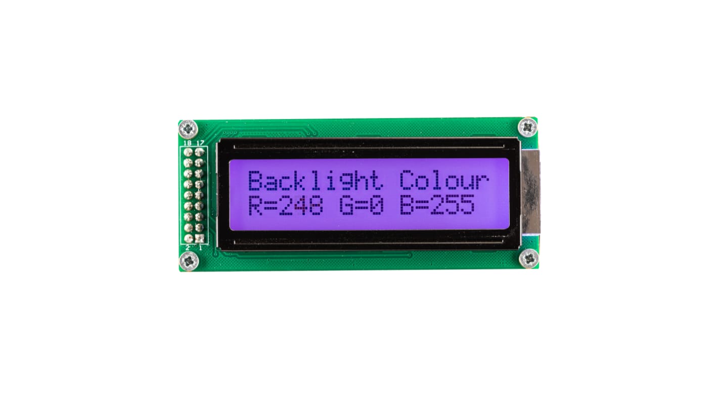 Display monocromo LCD Midas de 2 filas x 16 caract.