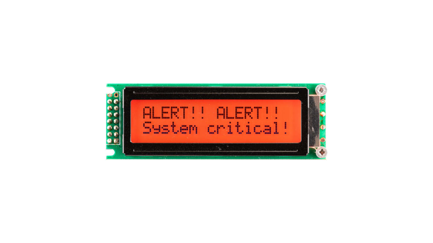 Midas MD21605D6W-FPTLRGB LCD LCD Display, 2 Rows by 16 Characters