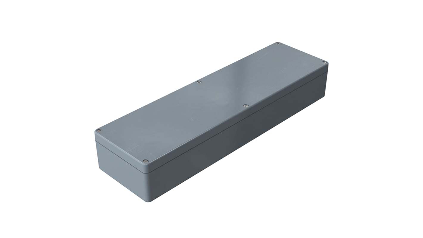 Rose Polyester Standard Series Grey Glass Fibre Reinforced Polyester Enclosure, IP66, IK08, Grey Lid, 160 x 560 x 91mm