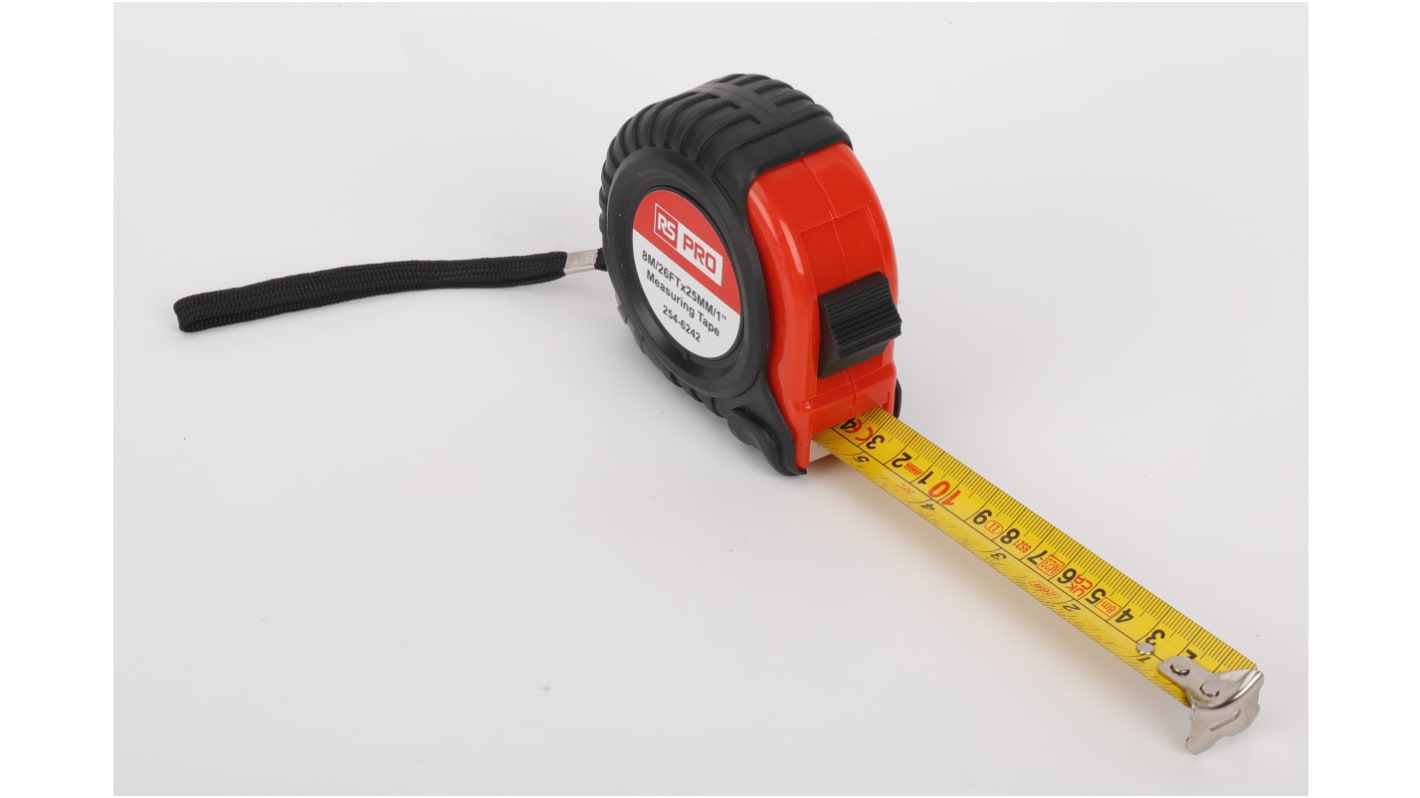 RS PRO 8m Tape Measure, Metric & Imperial