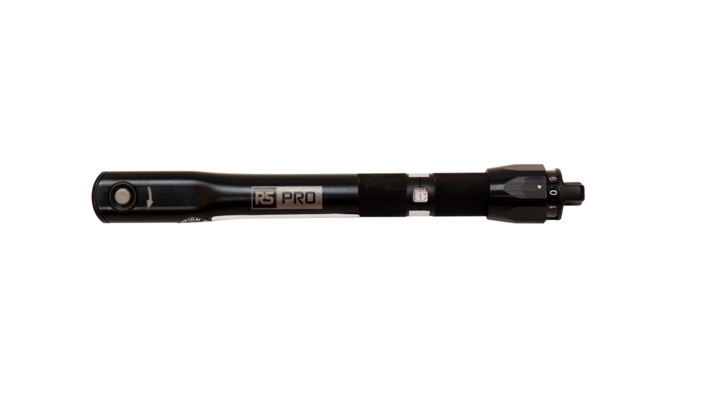 RS PRO Click Torque Wrench, 1 → 5Nm, 1/4 in Drive, Hex Drive